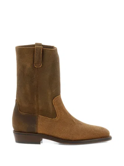 Sebago Rodeo Panelled Suede Boots In Black