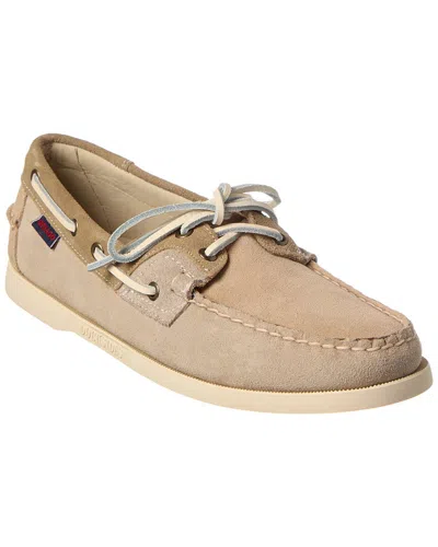 Sebago Ross Island Leather Boat Shoe In Brown