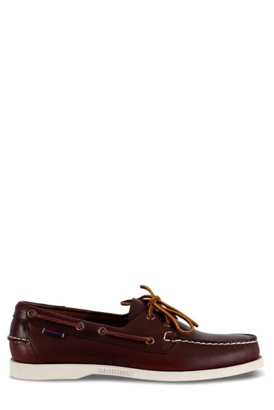 Sebago Mens Brown Leather Loafers