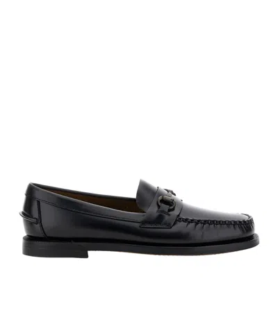 Sebago Round Head Business Casual Shoes In Black