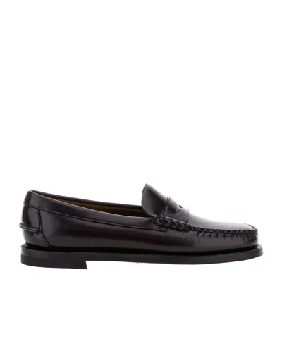 Sebago Round Head Loafer Shoes In Black