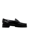 Sebago Black Slip-on Loafers With Lug Sole In Black