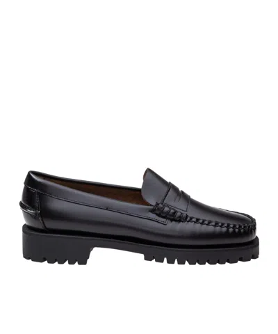 Sebago Round Head Loafer Shoes In Black