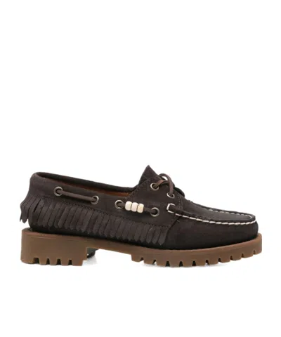 Sebago Round-toe Flat Shoes In Brown