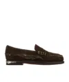 Sebago Suede Dan Loafers Featuring Stitch Detailing In Brown