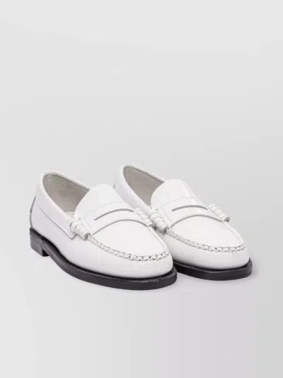 SEBAGO ROUND TOE LOAFERS CONTRAST SOLE