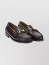 Sebago Round Toe Loafers Featuring Gold-tone Hardware In Brown