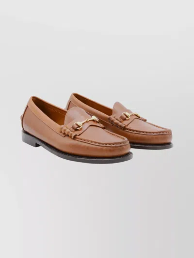 SEBAGO ROUND TOE LOAFERS GOLD TONE HARDWARE