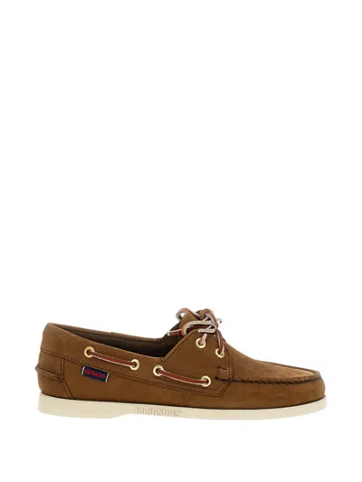 Sebago Round-toe Boat Shoes In Brown