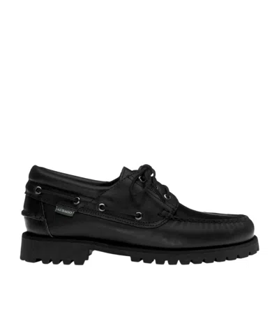 Sebago Round-toe Loafers In Black