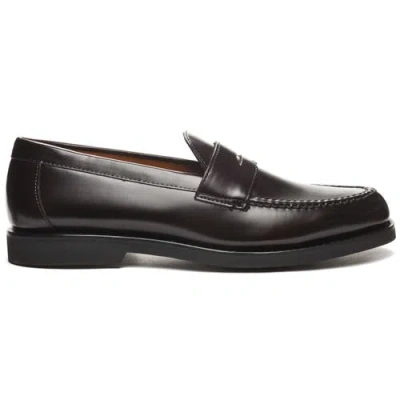 Sebago Ryan Brushed Po Loafer In Burgundy
