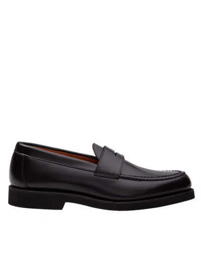 Sebago Eyan Penny Flat Loafers In Black