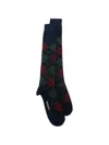 Sebago Sabattus Socks With Argyle Pattern  In