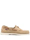 Sebago Docksides Portland Nubuk Boat Shoes In Beige
