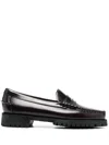 Sebago Classic Dan Smooth Leather Loafers In Red
