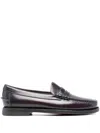 Sebago Classic Dan Bordeaux Leather Loafers In Black
