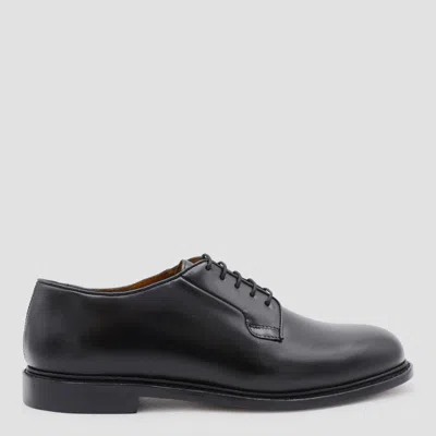 Sebago Black Milton Gyw Derby Shoes In Leather