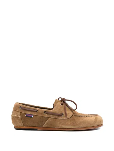 Sebago Scarpe Da Barca Owen In Suede Marrone Talpa  In Brown