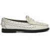 Sebago Moccasin With Hand-sewn Vamp In Grey