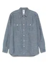 Sebago Classic Blue Cotton Shirt With Button-down Front In 蓝色