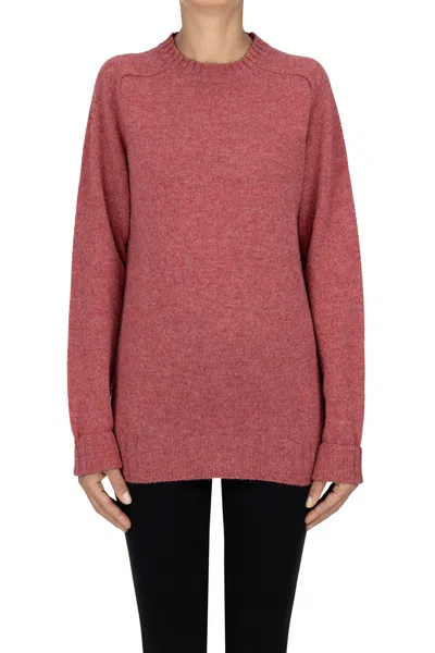 Sebago Shetland Wool Pullover In Dark Pink