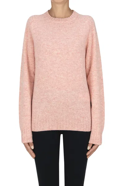 Sebago Shetland Wool Pullover In Salmon
