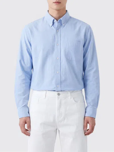 Sebago Shirt Men Color Gnawed Blue