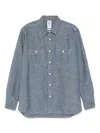 Sebago Classic Blue Cotton Shirt With Button-down Front In Blue