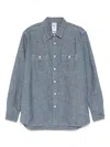 Sebago Classic Blue Cotton Shirt With Button-down Front In Blue