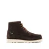 Sebago Lace Up Ankle Boots In Suede In Brown