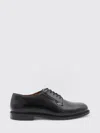 Sebago Black Milton Gyw Derby Shoes In Leather In Black
