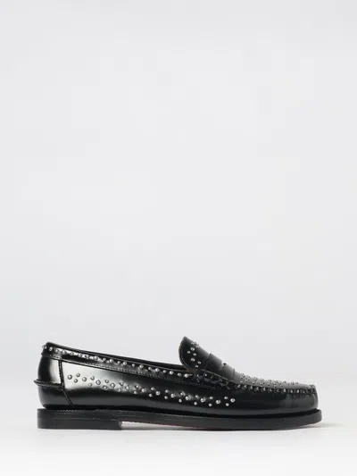 Sebago Shoes Woman Color Black In Pattern