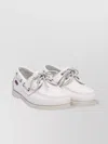 Sebago Slip-on Shoes With Rubber Sole And Metal Eyelets