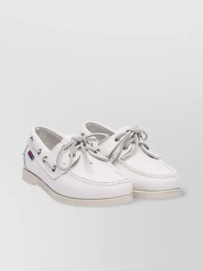 SEBAGO SLIP-ON SHOES WITH RUBBER SOLE AND METAL EYELETS