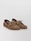 Sebago Slip-on Shoes With Rubber Sole And Metal Eyelets
