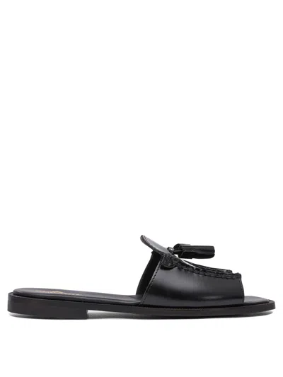 Sebago Slip On Slides In Black