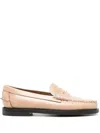 Sebago Classic Dan Pigment Leather Loafers In Neutrals