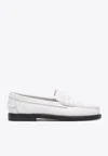 Sebago Classic Dan Pigment Leather Loafers In White