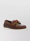 SEBAGO STITCHED SEAMS LEATHER LOAFERS WITH CONTRAST SOLE