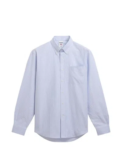 Sebago Striped Button-down Shirt In Blue