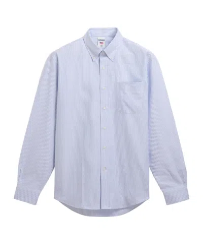 Sebago Striped Button-down Shirt In Brown