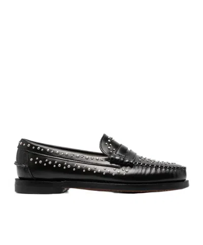 SEBAGO SEBAGO DAN STUD-EMBELLISHED SLIP-ON LOAFERS