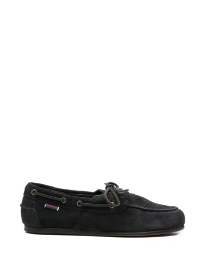 Sebago Suede Boat Shoes In Black