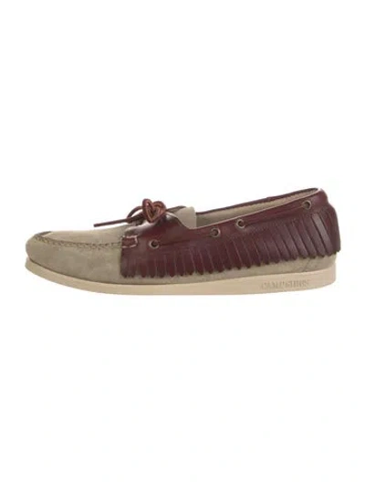 Pre-owned Sebago Suede Boat Shoes In Burgundy