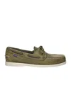 Sebago Suede Boat Shoes In Green