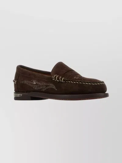 SEBAGO SUEDE DAN LOAFERS FEATURING STITCH DETAILING
