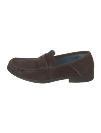 Pre-owned Sebago Suede Dress Loafers In Brown