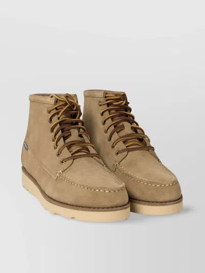 Sebago "suede Mid Tala" Lace-up Boots In Gold