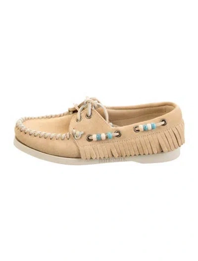 Pre-owned Sebago Suede Moccasins In Neutrals