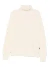 Sebago Ribbed Knit White Wool Sweater In Neutral